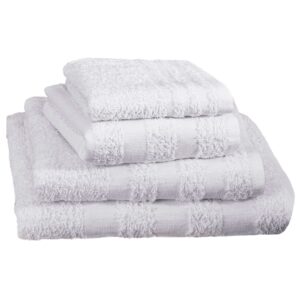 Merit? Trio Cotton Washcloth, White, 12 x 12 Inch - Image 3