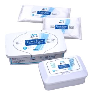 Dynarex Flush Away Personal Wipes, Adult, Tub, Aloe/Lanolin Scented - Image 3