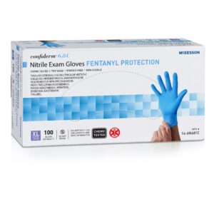 McKesson Confiderm? 6.8C Nitrile Exam Glove, X-Large, Blue - Image 1