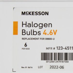 McKesson Halogen Lamp, Replacement Bulb for Vaginal Specula, 4.6 Volt 3 Watt - Image 7