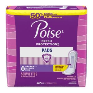 Poise? Fresh Protection Pads for Light Bladder Leaks, Ultimate Long - Image 1