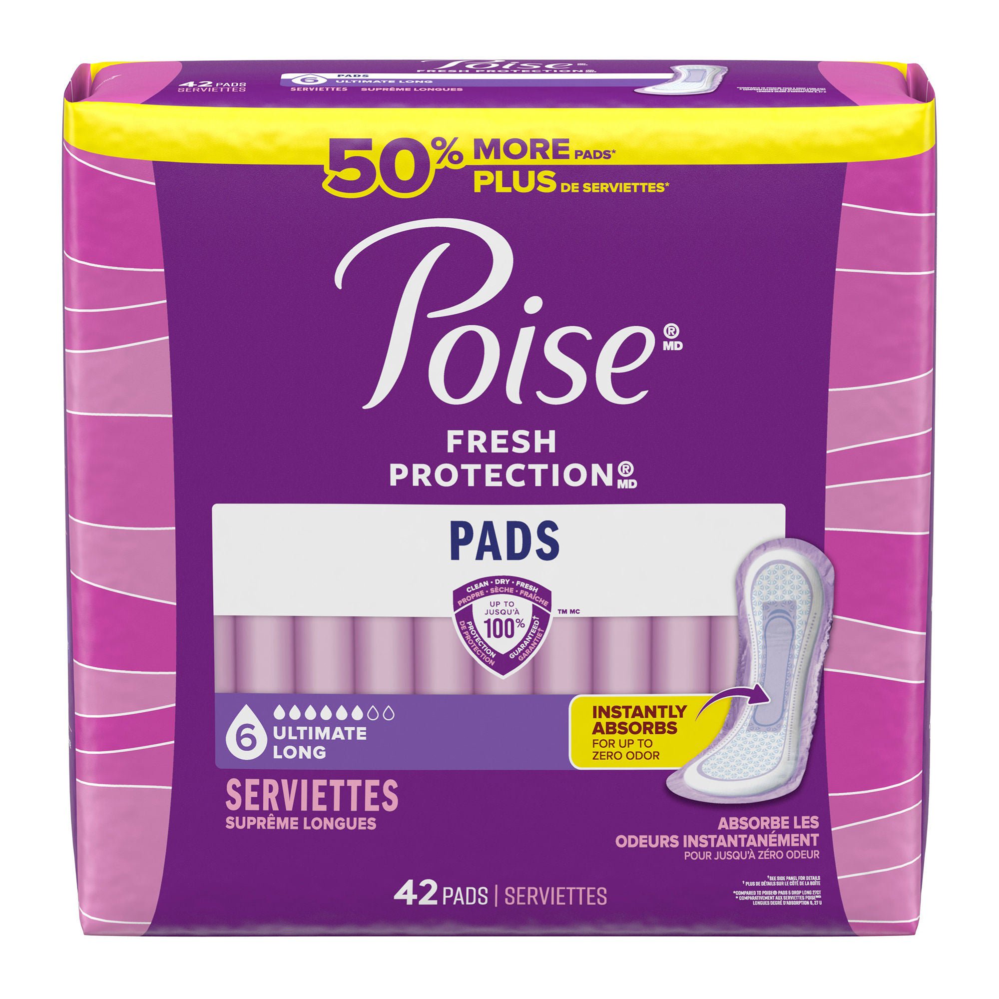 Poise? Fresh Protection Pads for Light Bladder Leaks, Ultimate Long