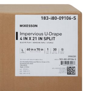 McKesson Sterile Impervious Orthopedic U-Drape, 60 x 70 Inch - Image 7