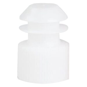 McKesson Flanged Plug Caps, White, Polyethylene, for use with 16mm Tubes - Image 1