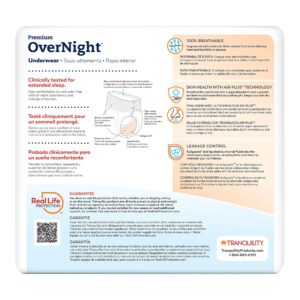 Tranquility Premium OverNight Disposable Absorbent Underwear, Large - Image 9