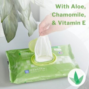 McKesson Flushable* Wet Wipes XL - Unscented, 96 Wet Wipes per Pack - Image 5