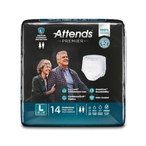 Attends? Premier Underwear, Heavy Absorbency, Large, 44 to 58 Inch Waist/Hip - Image 3