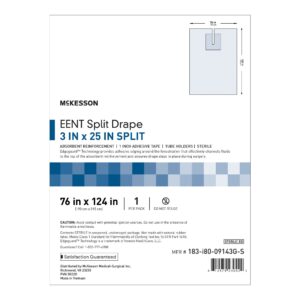 McKesson Sterile EENT Split Drape, 76 x 124 Inch - Image 1