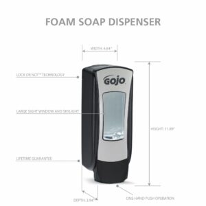 GOJO® ADX-12™ Wall Mounted Manual Foam Soap Dispenser - Image 3