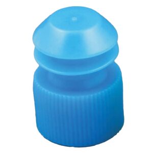 McKesson Flanged Plug Cap, Blue, Polyethylene, for use with 16mm Tubes - Image 1