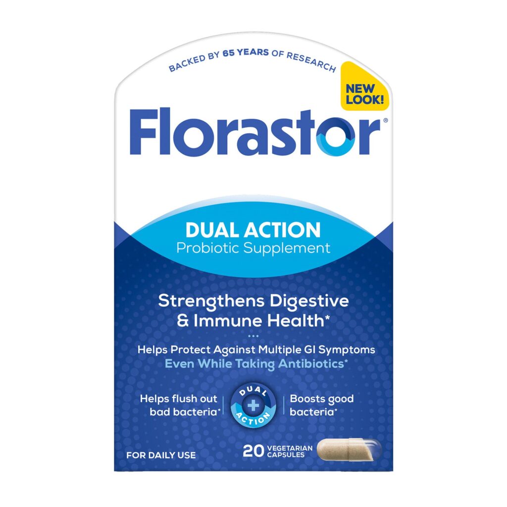 Florastor? Dual Action Probiotic Vegetarian Capsules