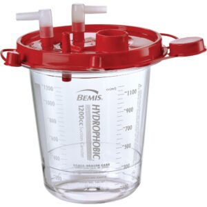 Hi-Flow™ Rigid Suction Canister for use with Bemis Quick-Drain™ Systems, 1200 mL - Image 1