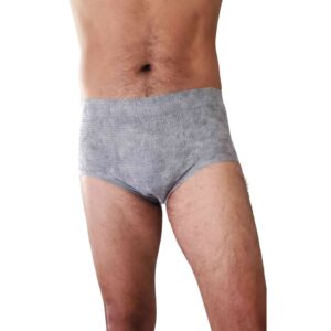 Nexwear Men's Pull-On Absorbent Underwear, Extra Large, Gray - Image 1