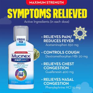 Mucinex? Fast-Max? Cold & Flu Cold and Cough Relief, 6-ounce Bottle - Image 5