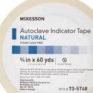 McKesson Steam Indicator Tape, 0.5 Inch x 60 Yard - Image 2