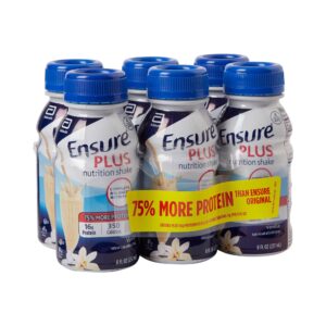 Ensure® Plus Nutrition Shake, Vanilla, 8-ounce bottle - Image 4