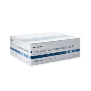 McKesson Telescopically Folded Transducer Cover, 5.5 x 36 Inch - Image 2