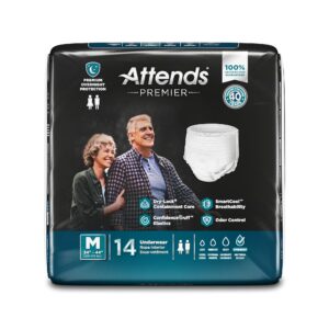 Attends? Premier Underwear, Heavy Absorbency, Medium, 34 to 44 Inch Waist/Hip - Image 3