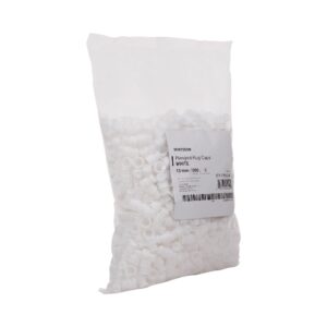 McKesson Flanged Plug Cap, White, Polyethylene, for Use with 13 mm Tubes - Image 3