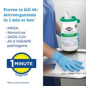 Clorox Healthcare? Hydrogen Peroxide Cleaner Disinfectant Wipes, Canister - Image 8