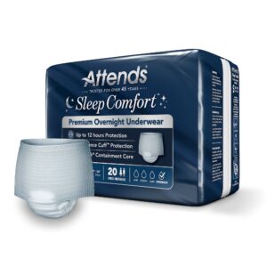 Attends? Sleep Comfort Premium Overnight Underwear, Small, 20 ? 34 Inches - Image 2