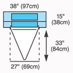 Cardinal Health™ Sterile Under-Buttocks Surgical Drape, 36 x 59 Inch - Image 2