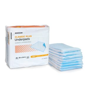 McKesson Classic Plus Light Absorbency Underpads, 23 x 24 Inch - Image 4