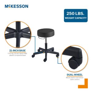 McKesson Round Pneumatic Exam Stool, Black, without Backrest - Image 3