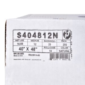 McKesson Medium Duty Clear Trash Bag, 45 gal, - Image 3