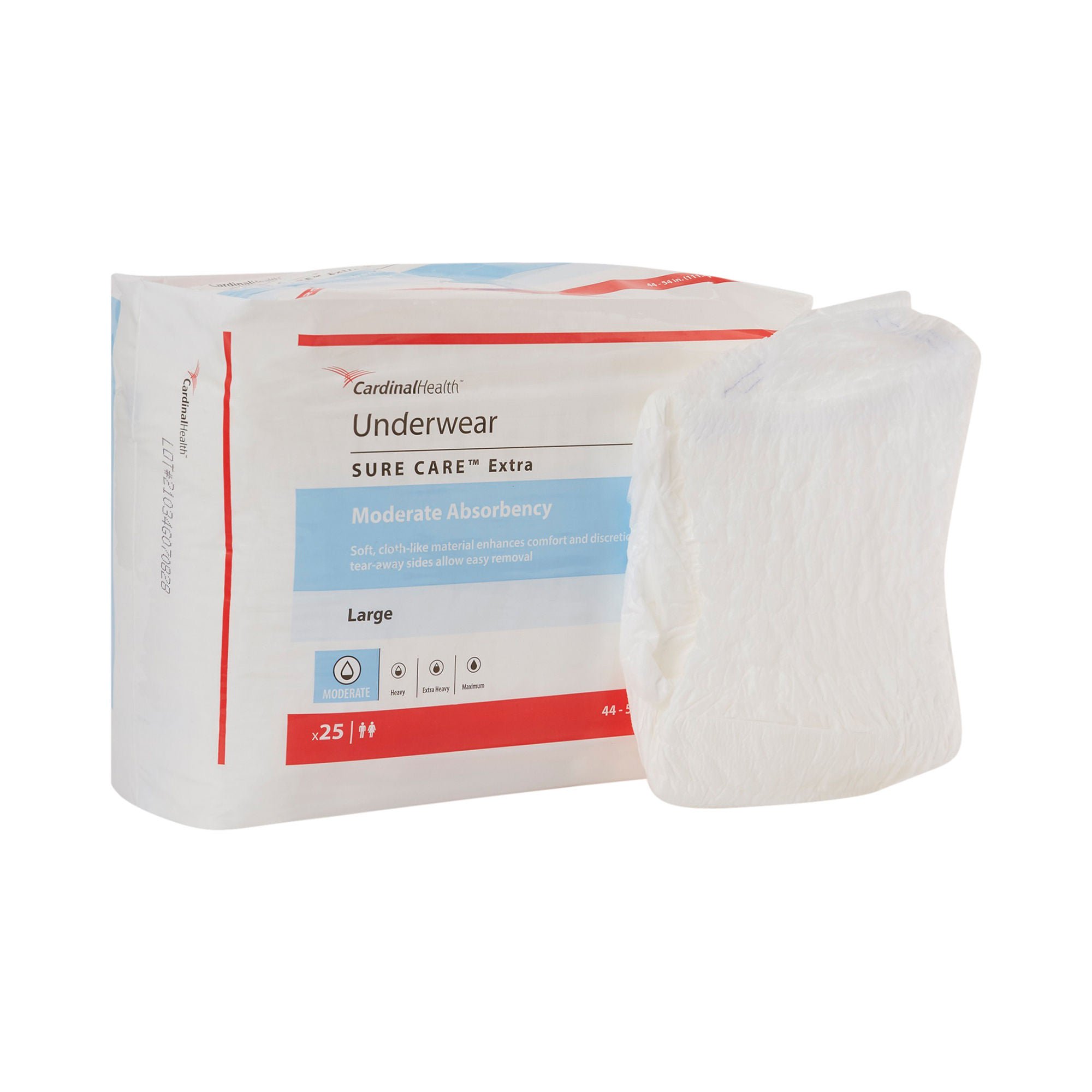 Sure Care? Extra Moderate Absorbency Incontinence Underwear, Large