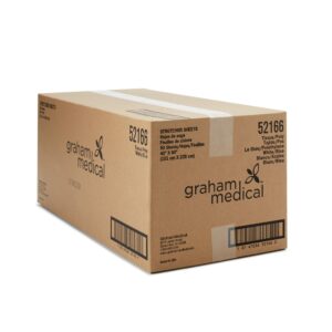 Graham Medical Blue / White Flat Stretcher Sheet, 40 x 90 Inch - Image 4