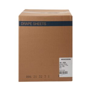 McKesson Blue Flat Stretcher Sheet, 40 x 90 Inch - Image 3