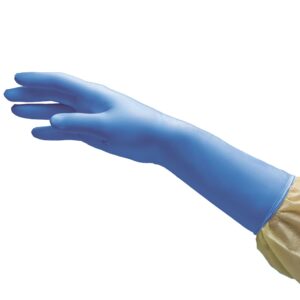 NitriDerm? EC Nitrile Extended Cuff Length Exam Glove, Large, Blue - Image 3