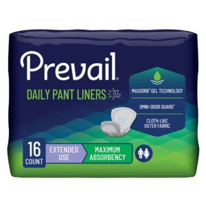 Prevail? Daily Pant Liners Moderate Absorbency Incontinence Liner, 28 Inches - Image 1