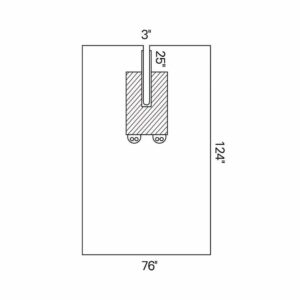 Halyard Sterile EENT Split Drape, 76 W x 124 L Inch - Image 1