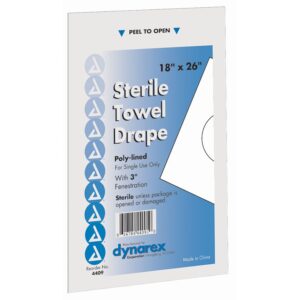 dynarex® Sterile Towel Surgical Drape, 18 x 26 Inch - Image 1