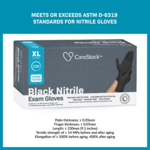 CareStock? Nitrile Exam Glove, Extra Large, Black - Image 4