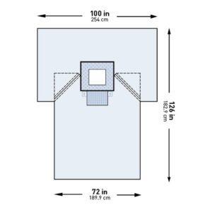 McKesson Sterile Chest Drape, 100 x 72 x 126 Inch - Image 1