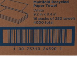 Pacific Blue Basic? Recycled Multi-Fold Paper Towel, 250 Sheets per Pack - Image 4