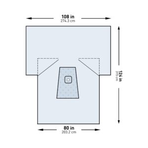 McKesson Sterile Lower Extremity Drape, 108 x 80 x 124 Inch - Image 1