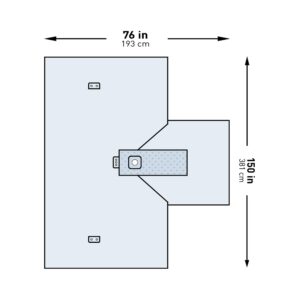 McKesson Sterile Hand Drape, 114 x 150 Inch - Image 2