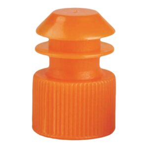 McKesson Flanged Plug Cap, Orange, Polyethylene for Use with 13 mm Tubes - Image 1