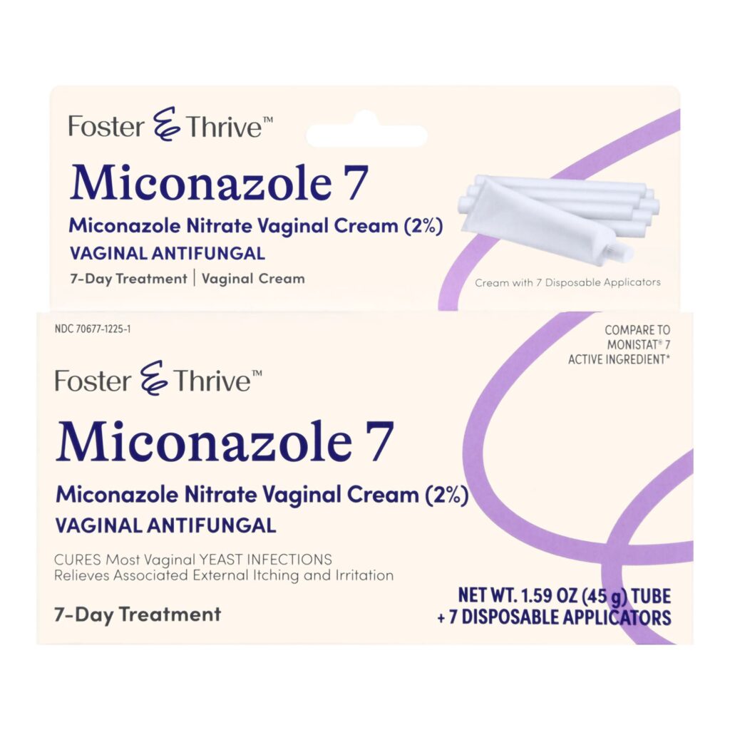 Foster & Thrive? Miconazole Nitrate Vaginal Antifungal, 7 Day Cream